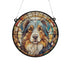 Australian Shepherd Stained Glass Effect Suncatcher